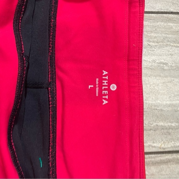 Athleta Skort Skirt Women L Black Tennis Running Reflective Pocket Relay Shorts - Picture 5 of 6